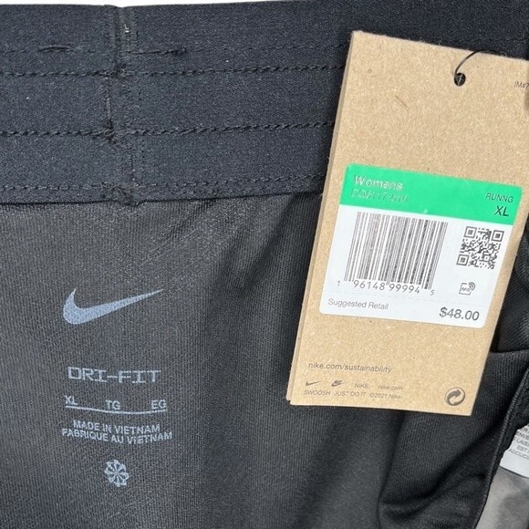 NWT Nike Dri-FIT Icon Clash Tempo Luxe Shorts sz XL * Black Gray Running Swoosh - Picture 4 of 4